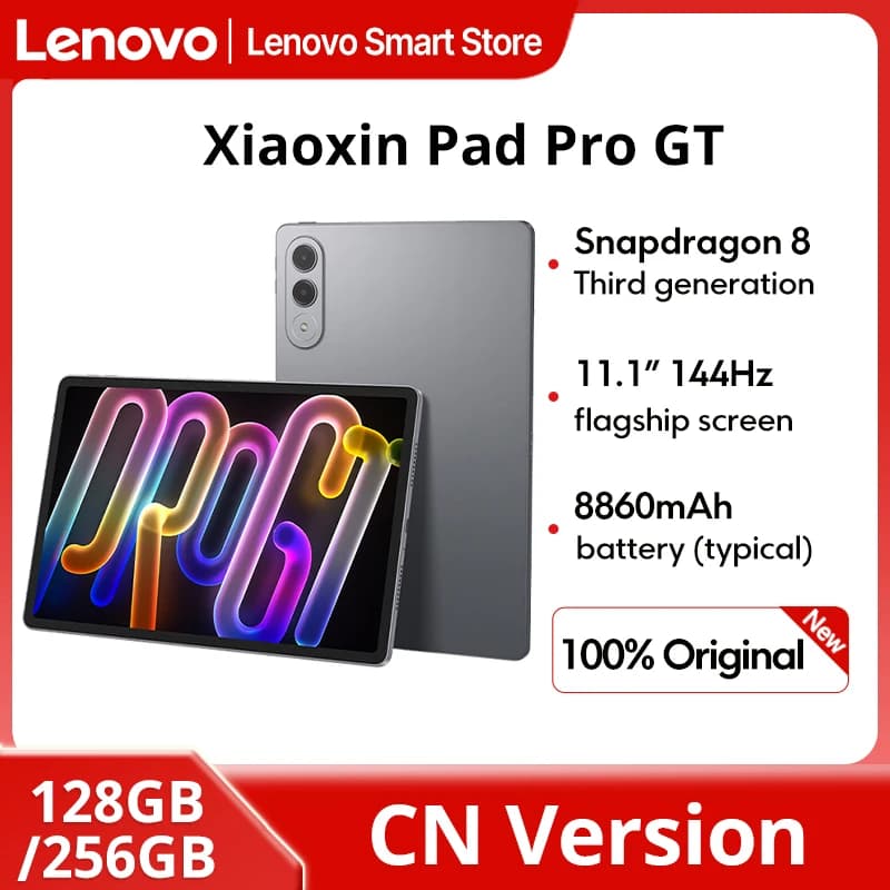 Nuovo Lenovo Xiaoxin Pad Pro GT Tablet Snapdragon 8 Gen 3 CN Versione Originale 11.1 ''3.2K LCD 144Hz Display 8860mAh Android Pad PC