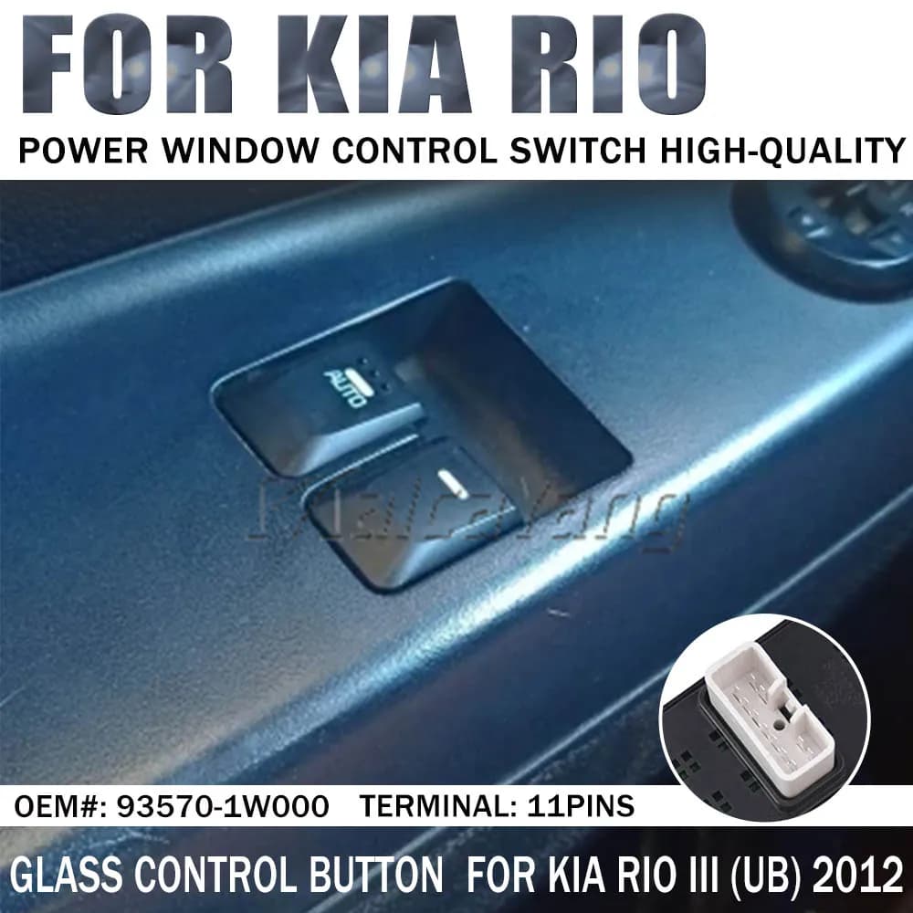 93570-1W000 935701W000 Interruttore alzacristallo elettrico per Kia Rio III (UB) 2012