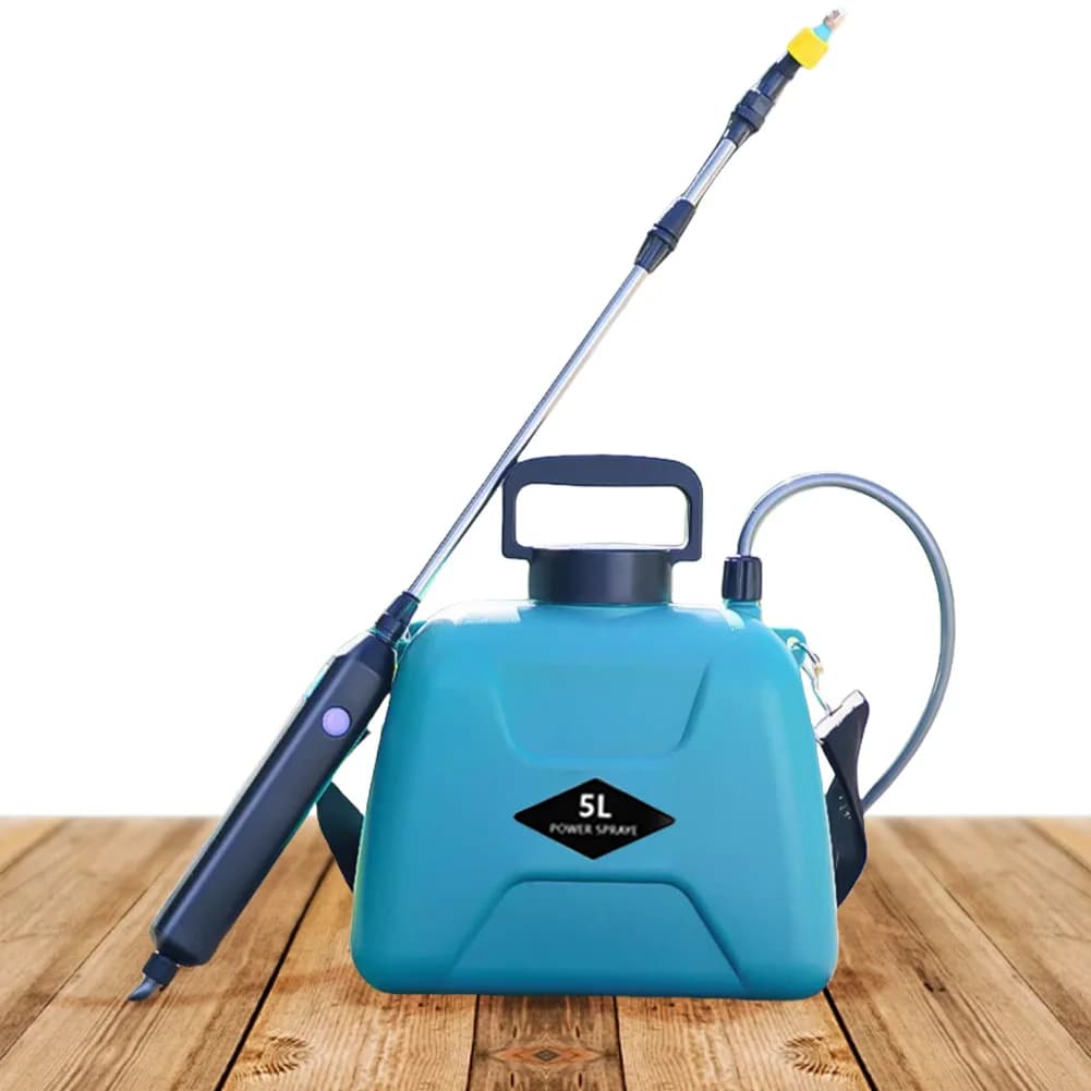 5L Electric Garden Sprayer with Telescopic Rod Electric Weed Sprayer USB Charging Handheld Plant Sprinkler for Garden Lawn Farm