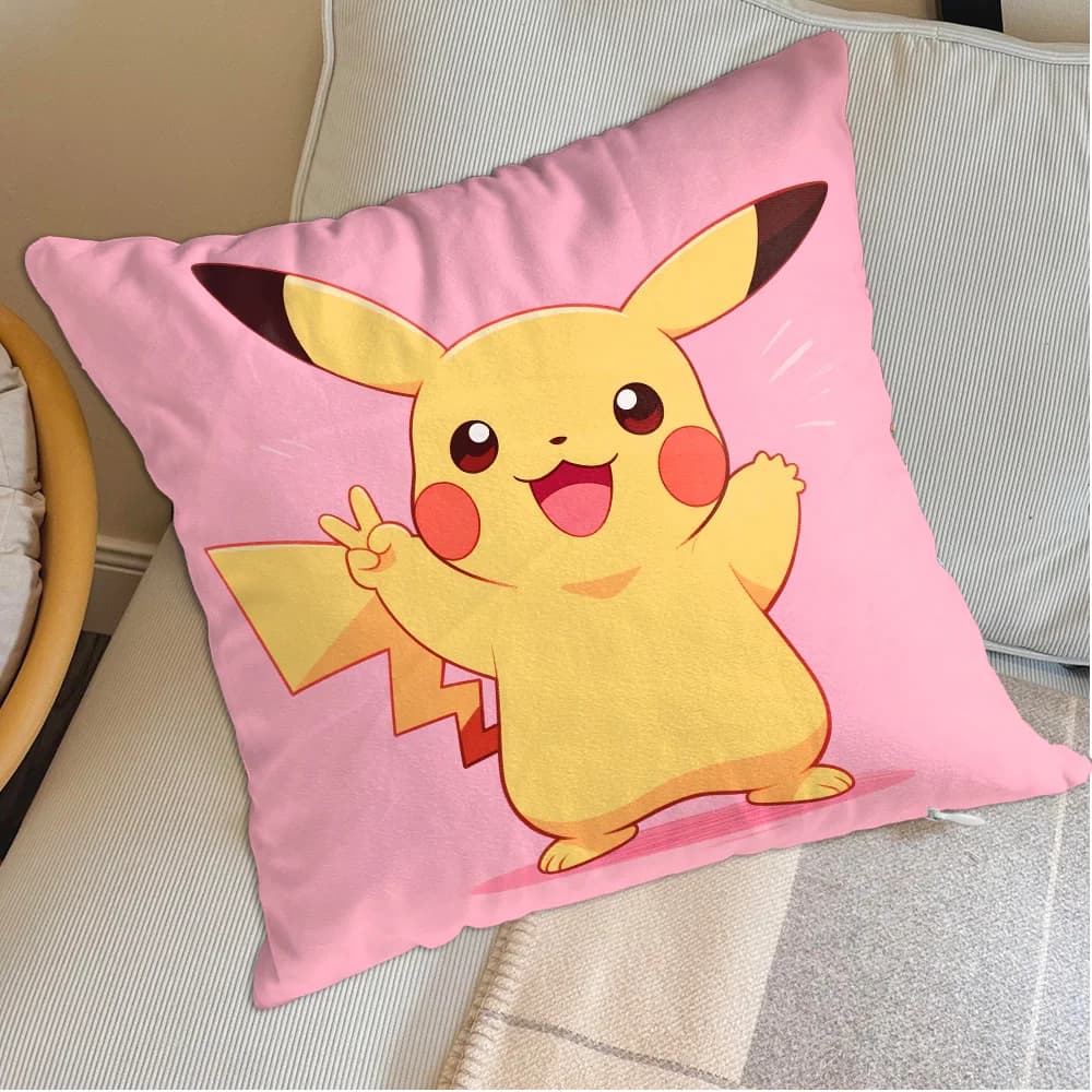 Ornamental Pillows Decorative Kawaii P-Pilkachuus High Quality Luxury Cushion Cover for Pillow Home and Decoration Living Room