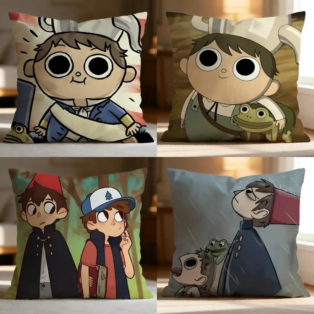 Fodera per Cuscino Decorativa 'Over the Garden Wall' Morbida e Lavabile, Multiuso per Divano, Letto, Viaggi e Ufficio