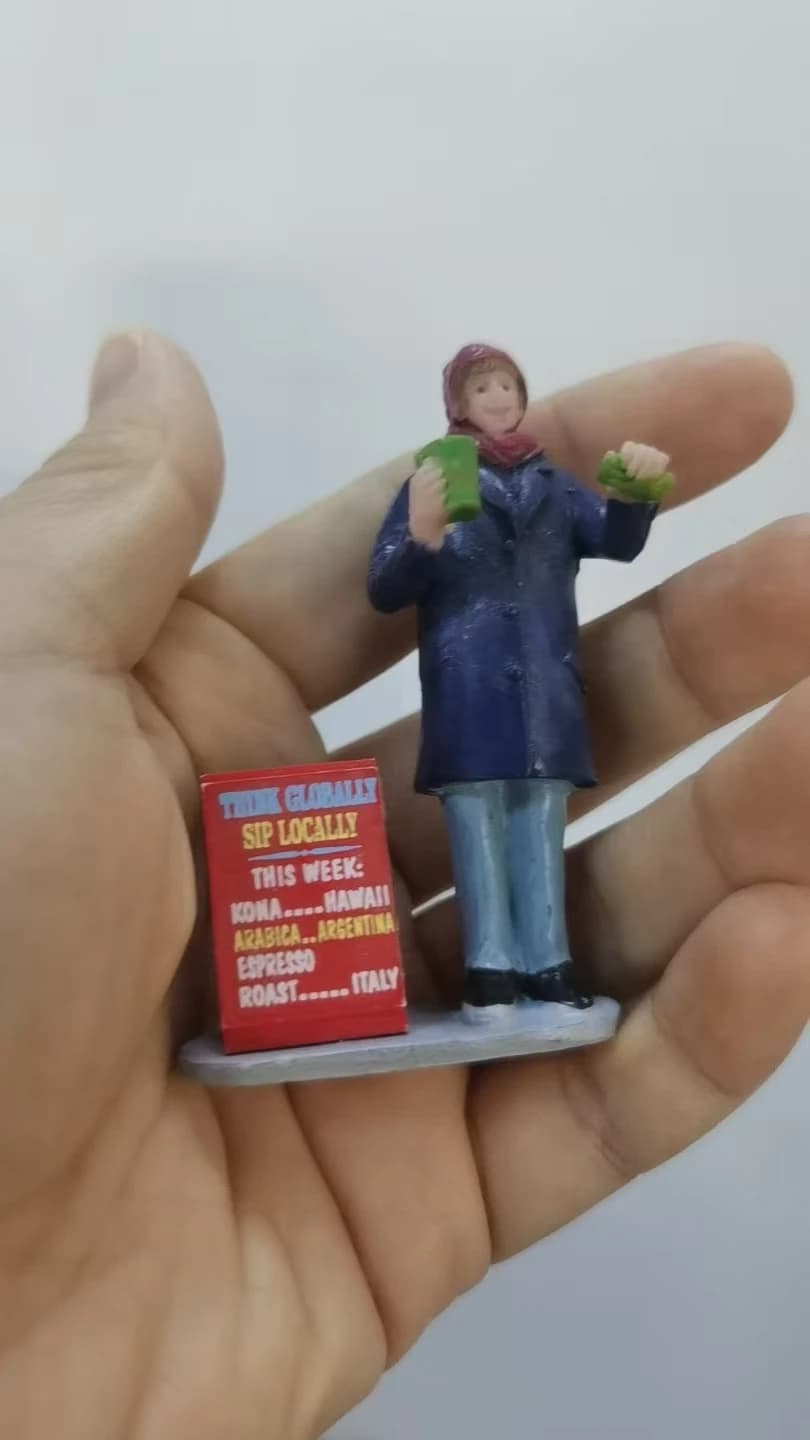 Figura in resina mentale psicologico sabbia gioco da tavolo scatola corte terapia donna con menu board