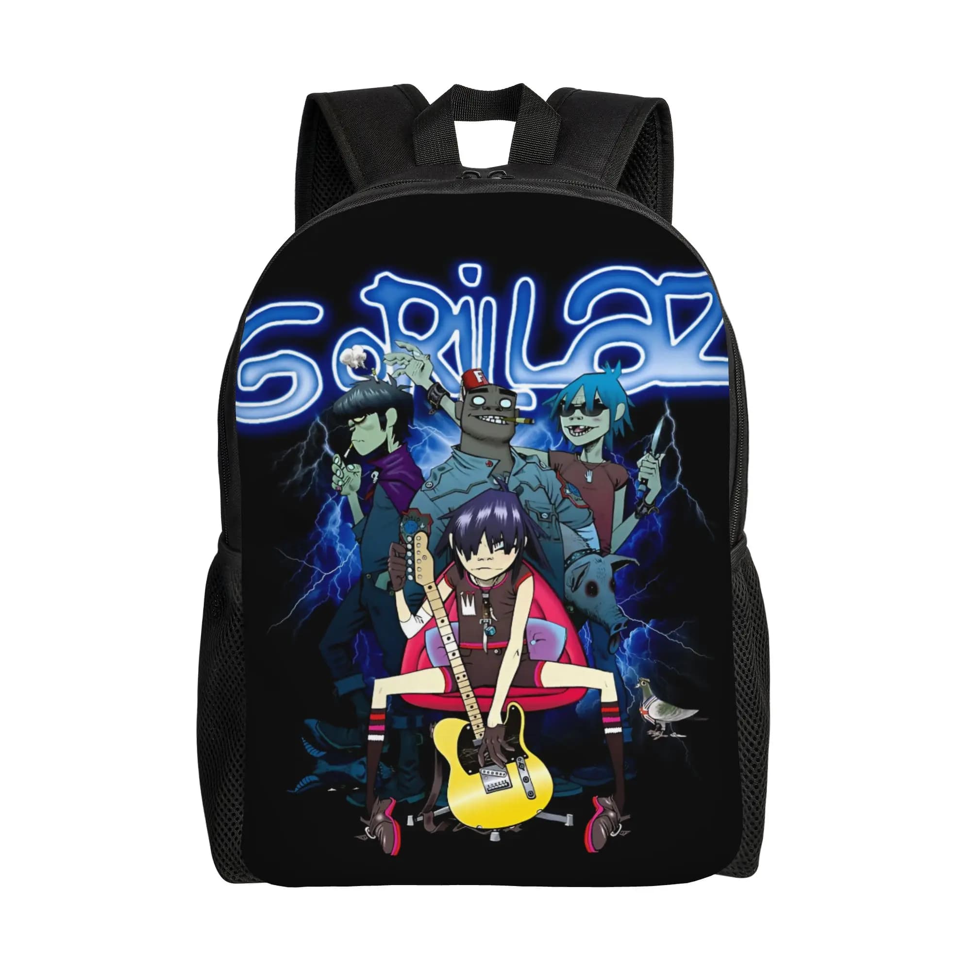 Custom G-Gorillazes Virtual Cartoon Movies Travel Backpack Men Women School Computer Bookbag College Student Daypack Bags