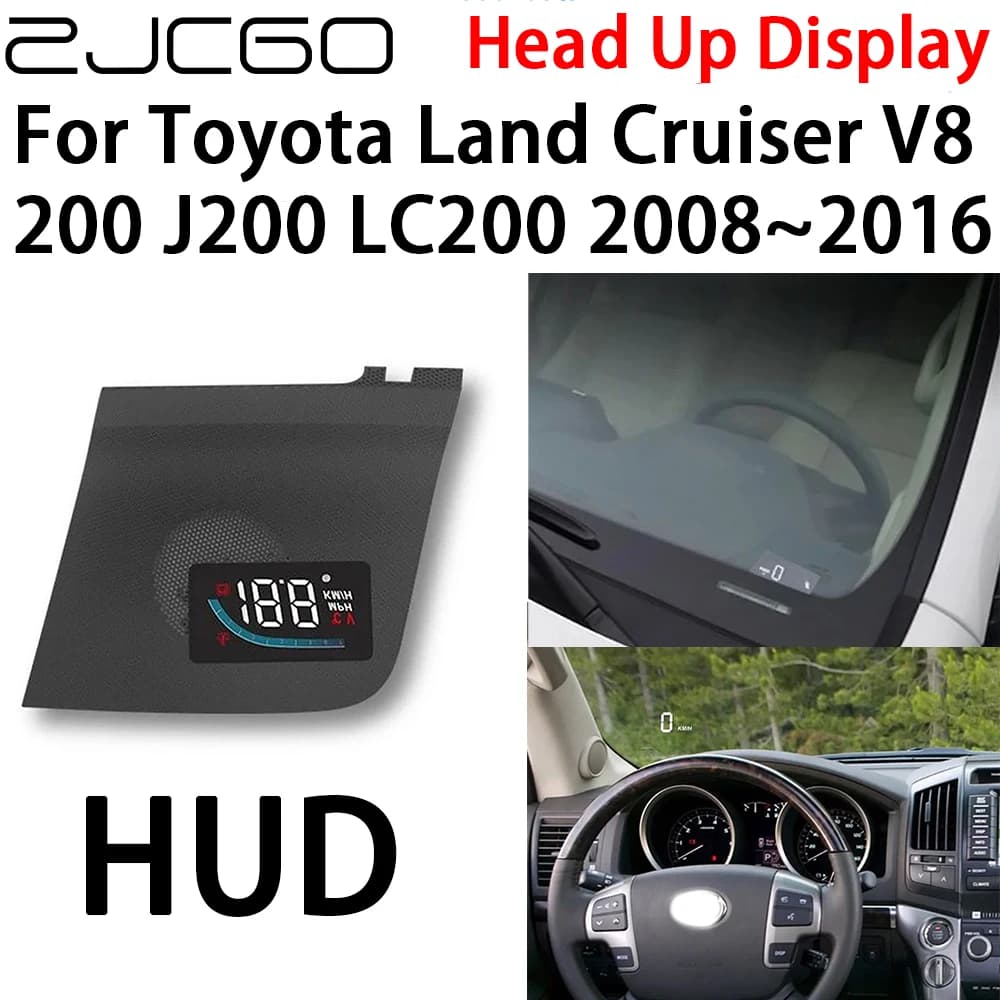 ZJCGO Car HUD Head Up Display tachimetro proiettore accessori elettronici per Toyota Land Cruiser V8 200 J200 LC200 2008 ~ 2016