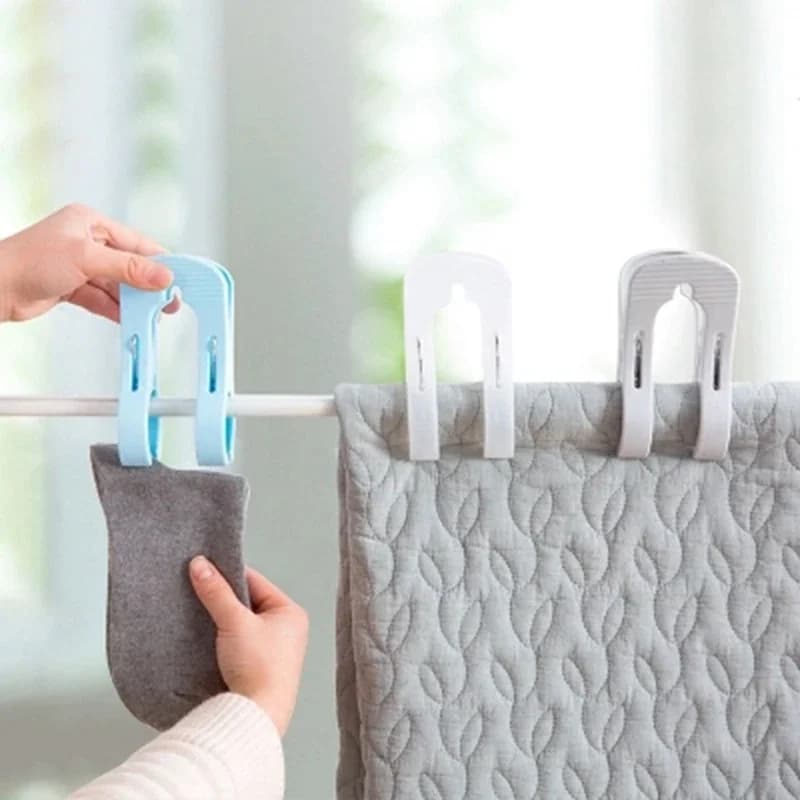 Set di 1 molla per bucato in plastica, clip per appendiabiti, mollette per asciugamani, mollette per vestiti, mollette da spiaggia per lettino prendisole, accessori per asciugatura e pulizia