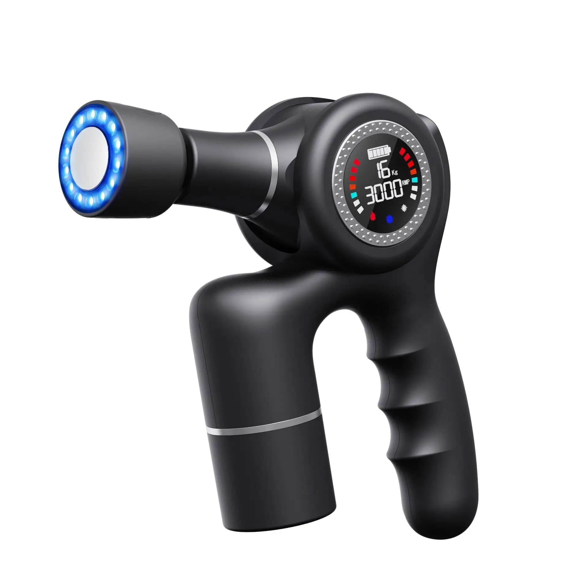 Professional physiotherapy massage gun with deep tissue muscle band gun with cold and warm compress