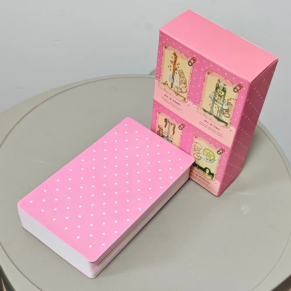 Tarocchi Waite Rosa, Il Mazzo di Tarocchi Rosa Sognante, 78 Carte Estetiche Kawaii con Significati