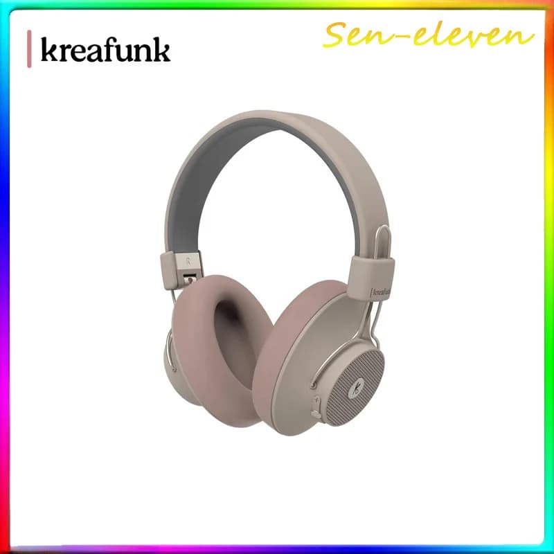 Cuffie Bluetooth Over-Ear Kreafunk A300 aBEAT-Qi, Cuffie Wireless con Cancellazione Attiva del Rumore per Gaming e Sport