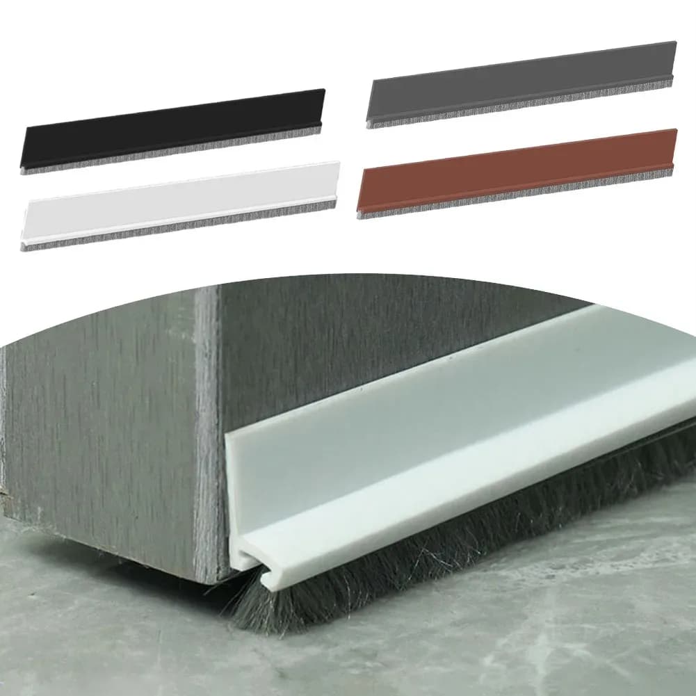 1PC 1mx3cm autoadesivo sotto la porta tappo antispiffero isolamento aria calda o fredda isolamento acustico porta integrata spazzare
