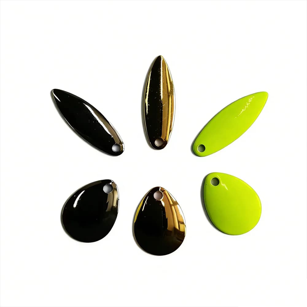 Wholesale 1000Pcs Noise Sequin Spinner Blades Metal Spoon Lure for Spinnerbait Luya Bass Carp Fishing Gear Accessories Pesca