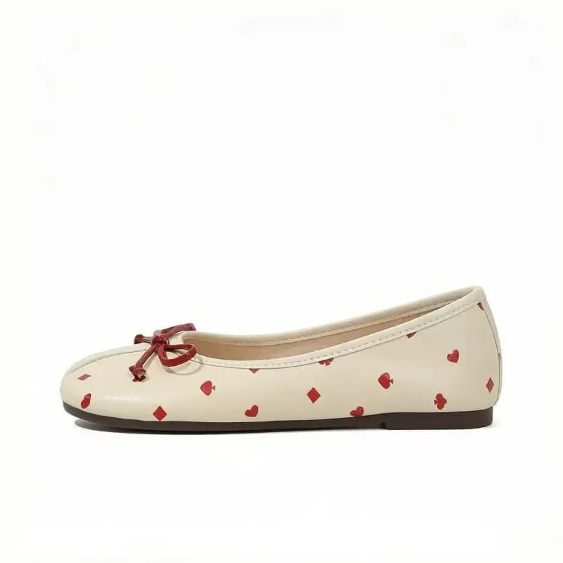 Ballerine da donna con punta divisa, chic, stile Tabi con fiocco, eleganti slip-on, scarpe piatte alla moda per l'estate, stile Indie