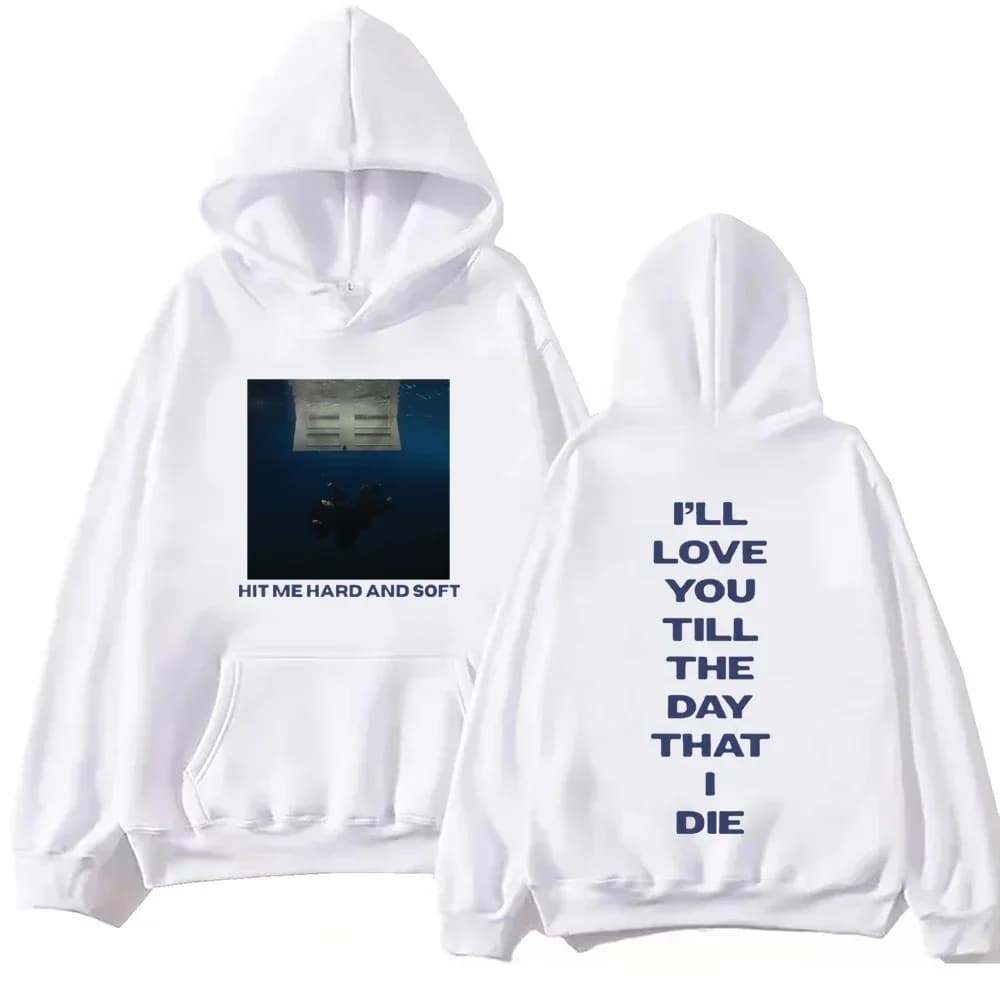Billie Eilish Hit Me 2026 Tour Casual Hoodie, Men's Casual Hip Hoodie, Y2K Print, Comfortable Hoodie, Autumn/Winter Wear