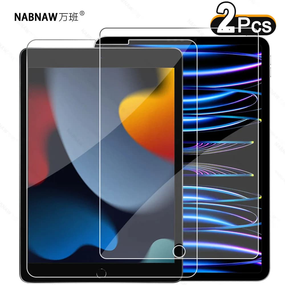 Proteggi schermo in vetro temperato 2 pezzi per iPad 9 8 7 6 10 Air 5 4 3 2 Mini iPad 10.2 9.7 10. 5 10.9 11 Nuovo iPad Pro 2022 2021 20