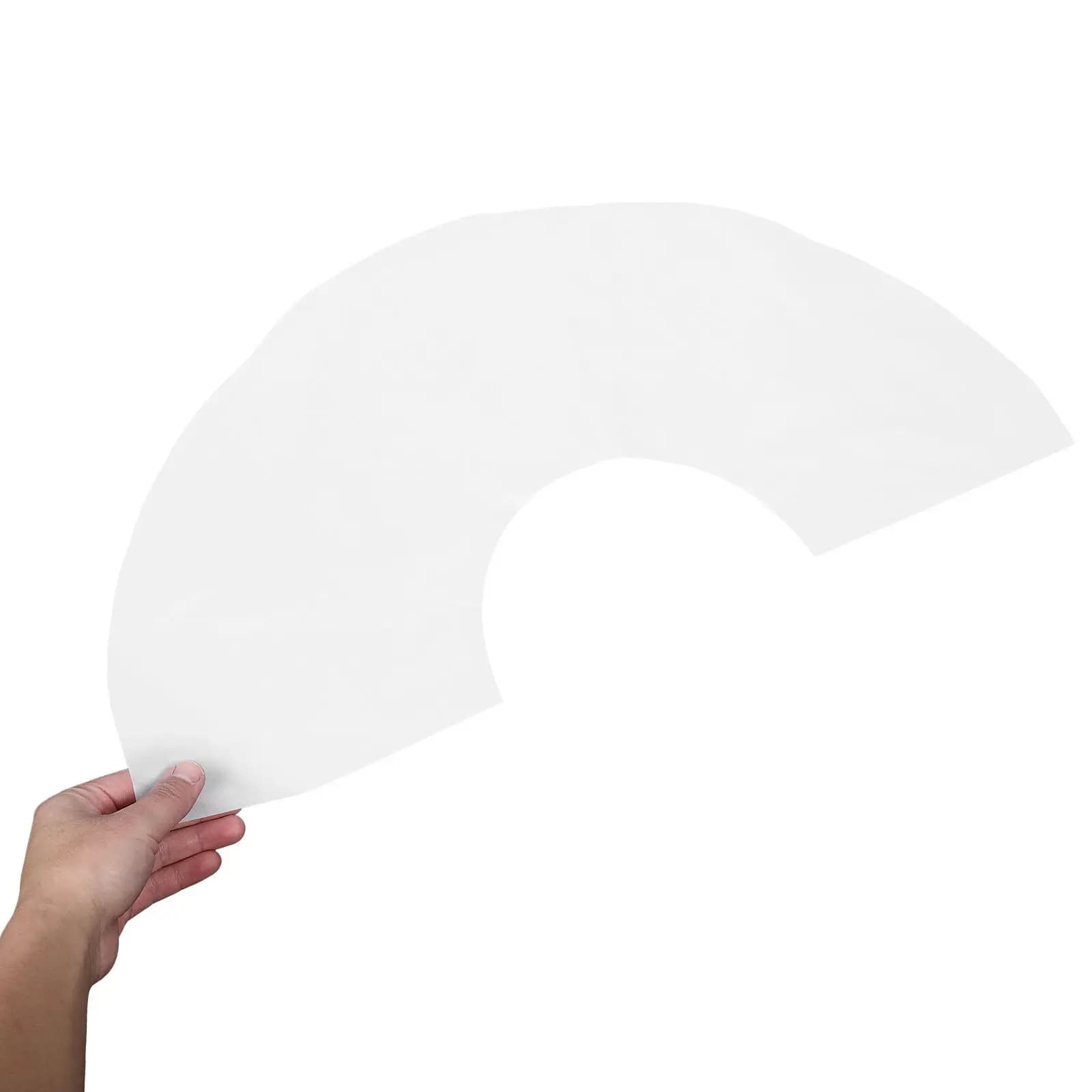 5Pcs Sublimation Blank Folding Fans Foldable Hand Fans Bulk White Blank Fan Paper 13x26 Inch DIY Craft Kit Heat Transfer