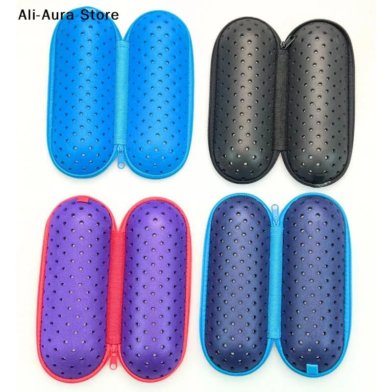 1Pcs EVA Swimming Goggles Storage Box With Clip Drain Holes Breathable Protective Case For Men Women Kids
