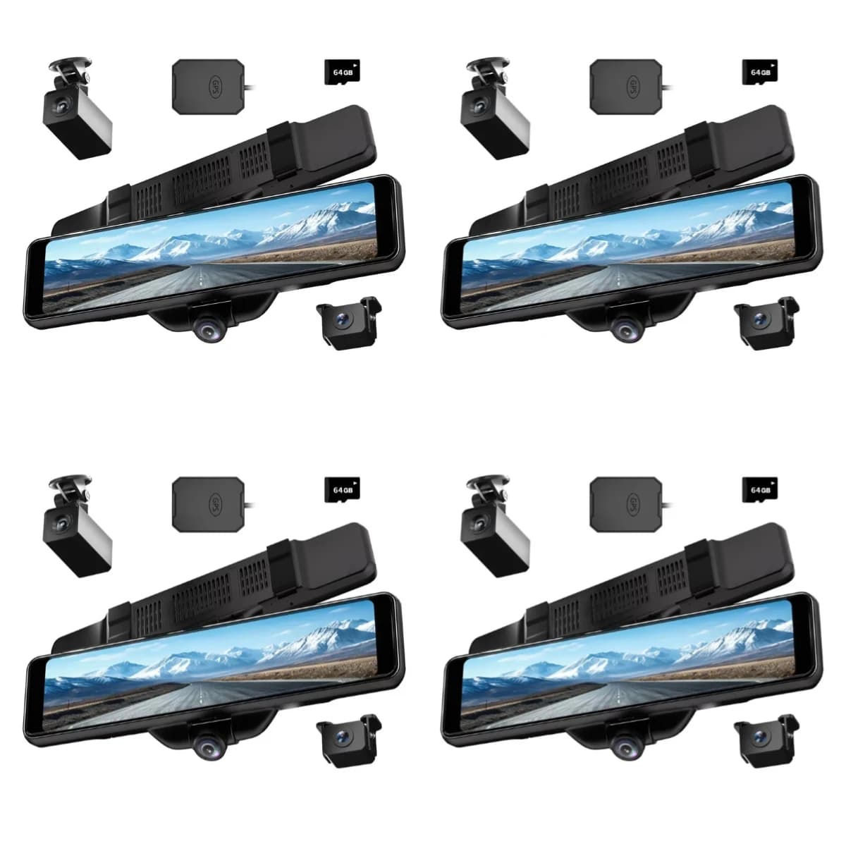 11.26inch Touch Screen Night Vision Vehicles Hd Car 4k Dash Cam Recorder Wifi Dual