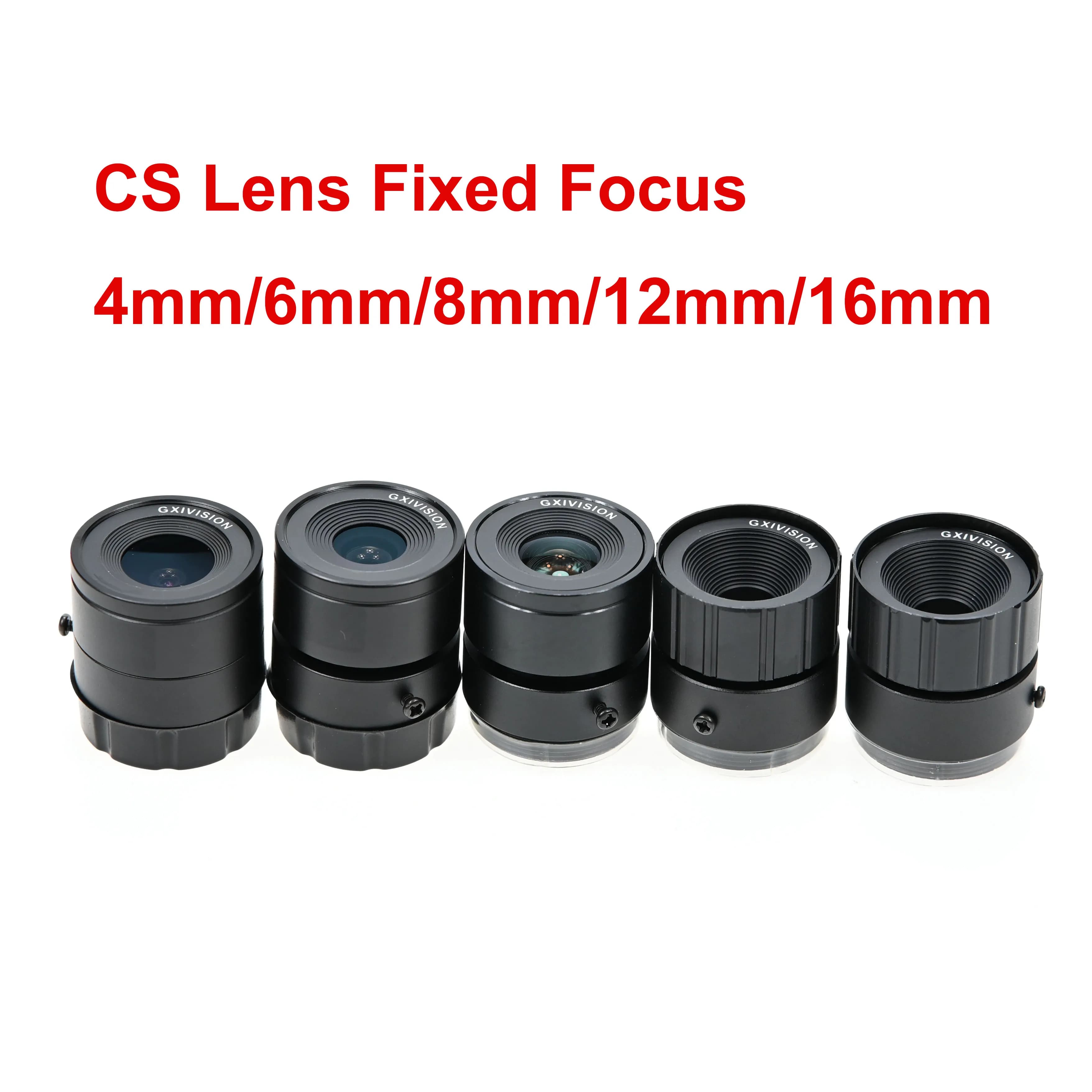 Lens with CS Fixed Fire Attack HD 4mm 6mm 8mm 12mm 16mm, for CCTV Security webcam camera