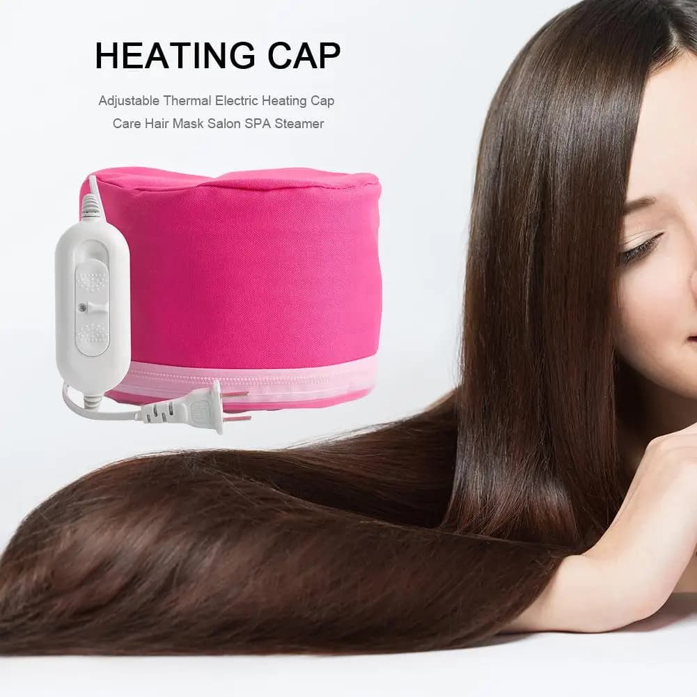 Cappello Vaporizzatore per Capelli Elettrico con Controllo della Temperatura a 3 Livelli, Cappello Nutriente per Trattamenti di Bellezza, 220V per Cura Personale e Familiare