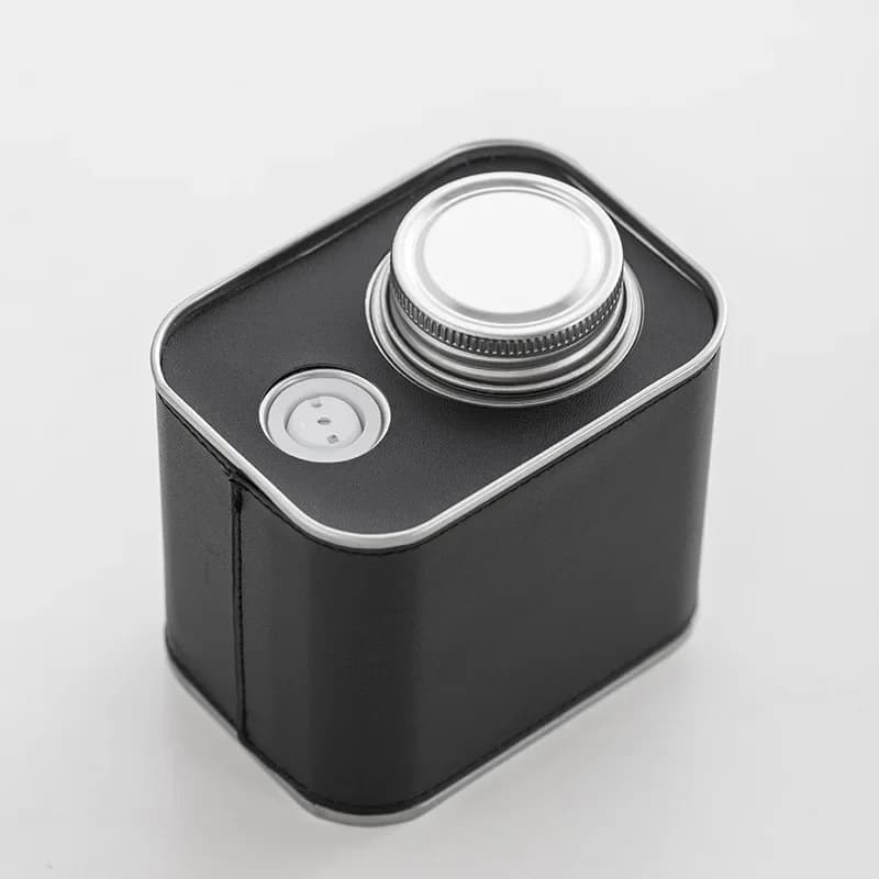 Tinplate Coffee Bean Storage Jar, with One-Way Valve for Exhausting，Coffee Powder Sealed Jar