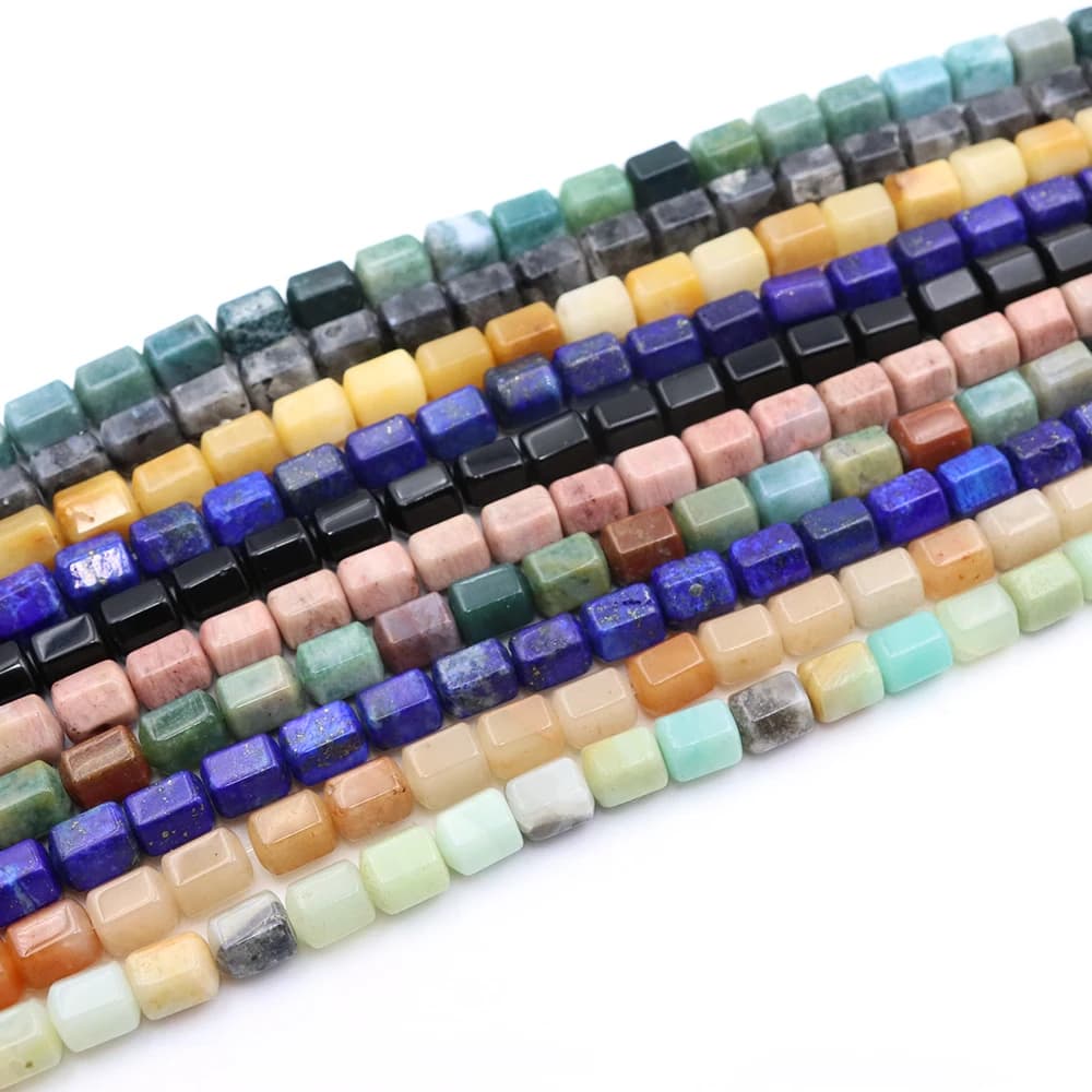 8x10mm Pietra Naturale Perline Sfaccettate Agata Amazzonite Perline Allentate Del Distanziatore Cristallo di Guarigione per Gioielli FAI DA TE Fare Accessori Braccialetto