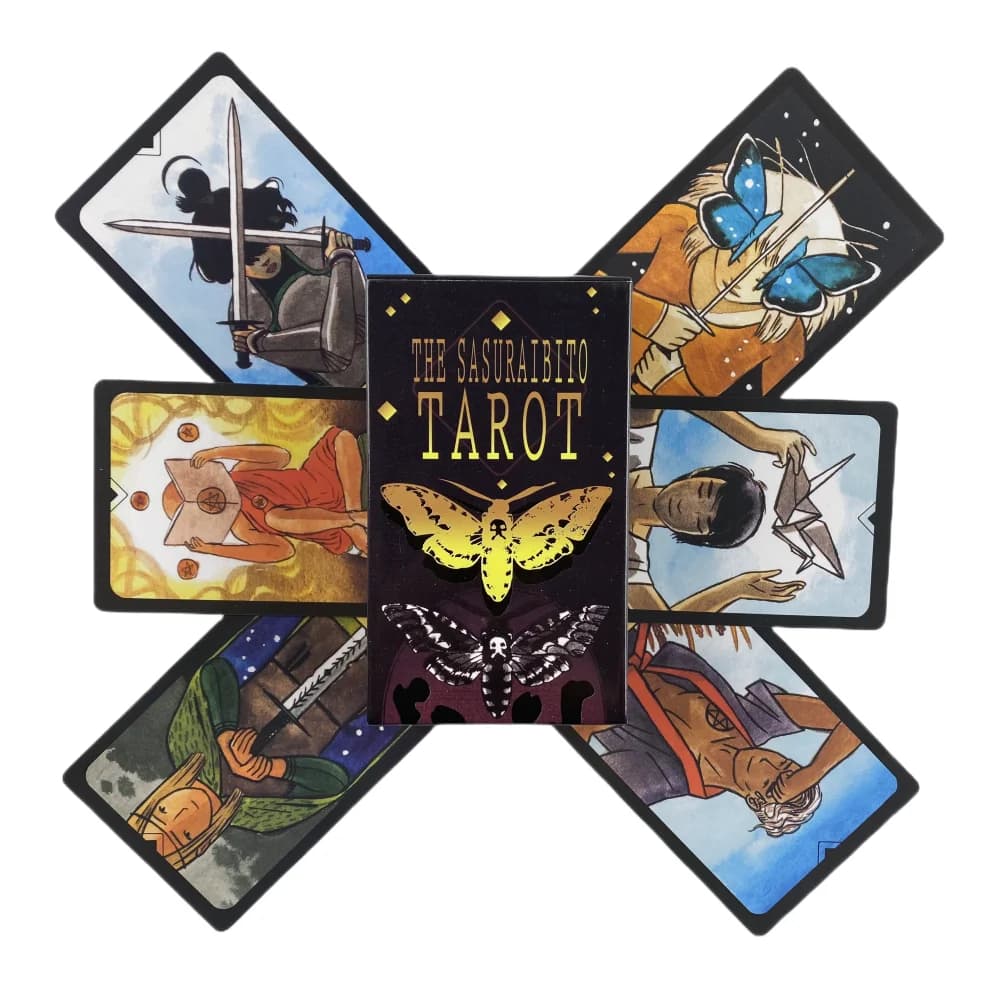 The Sasuraibito Tarot Cards A 78 Deck Oracle English Visions Divination Edition Board Playing Games