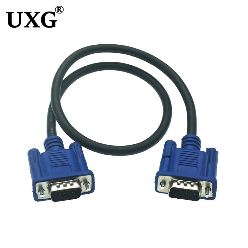 Cavo VGA da 30 cm 50 cm maschio a maschio schermatura intrecciata alta Premium HDTV VGA computer TV segnale di visualizzazione cavo corto 0,3 m/0,5 m/1,5 m