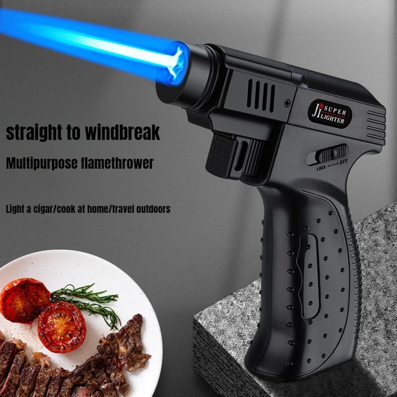 Multi-purpose High-temperature Welding Gun Inflatable Lighter, Hand-held Spray Gun, Single and Double Flame, Lockable Flame