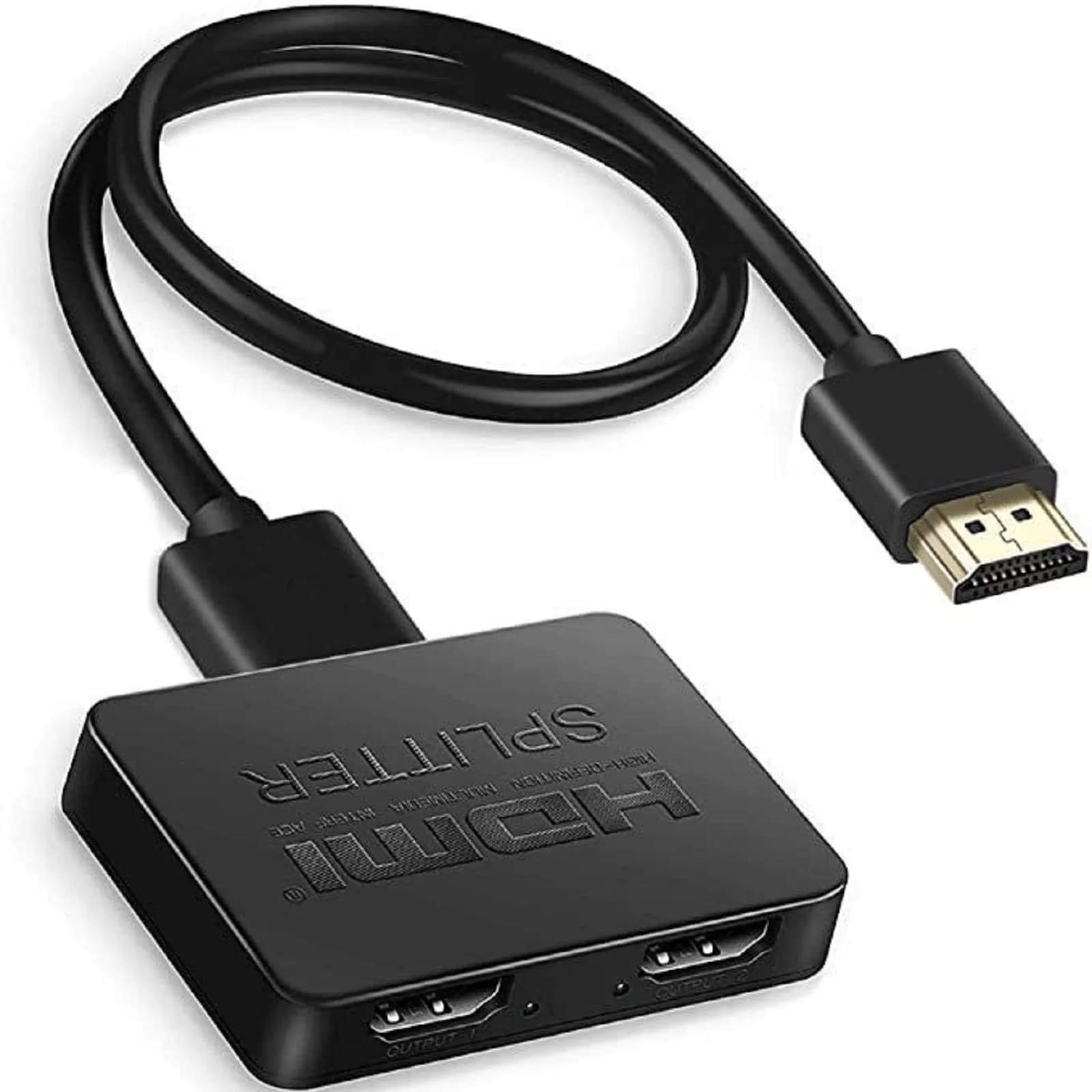 Amplificatore distributore video splitter compatibile HDMI 1 ingresso 2 uscite per monitor PC HDTV Box F