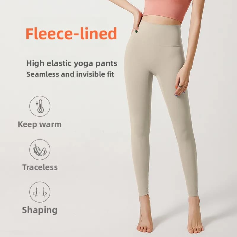 Women's Velvet Pants Autumn Winter - Leggings Fitness in Life High Models Without Visible Lines