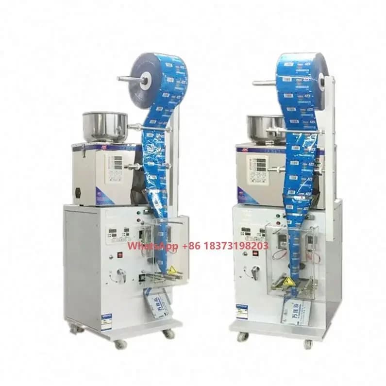 Macchina Automatica Economica per Confezionamento di Cereali 1-100 Grammi, Macchina per Riempimento e Confezionamento di Bustine di Proteine in Polvere con Certificazione CE