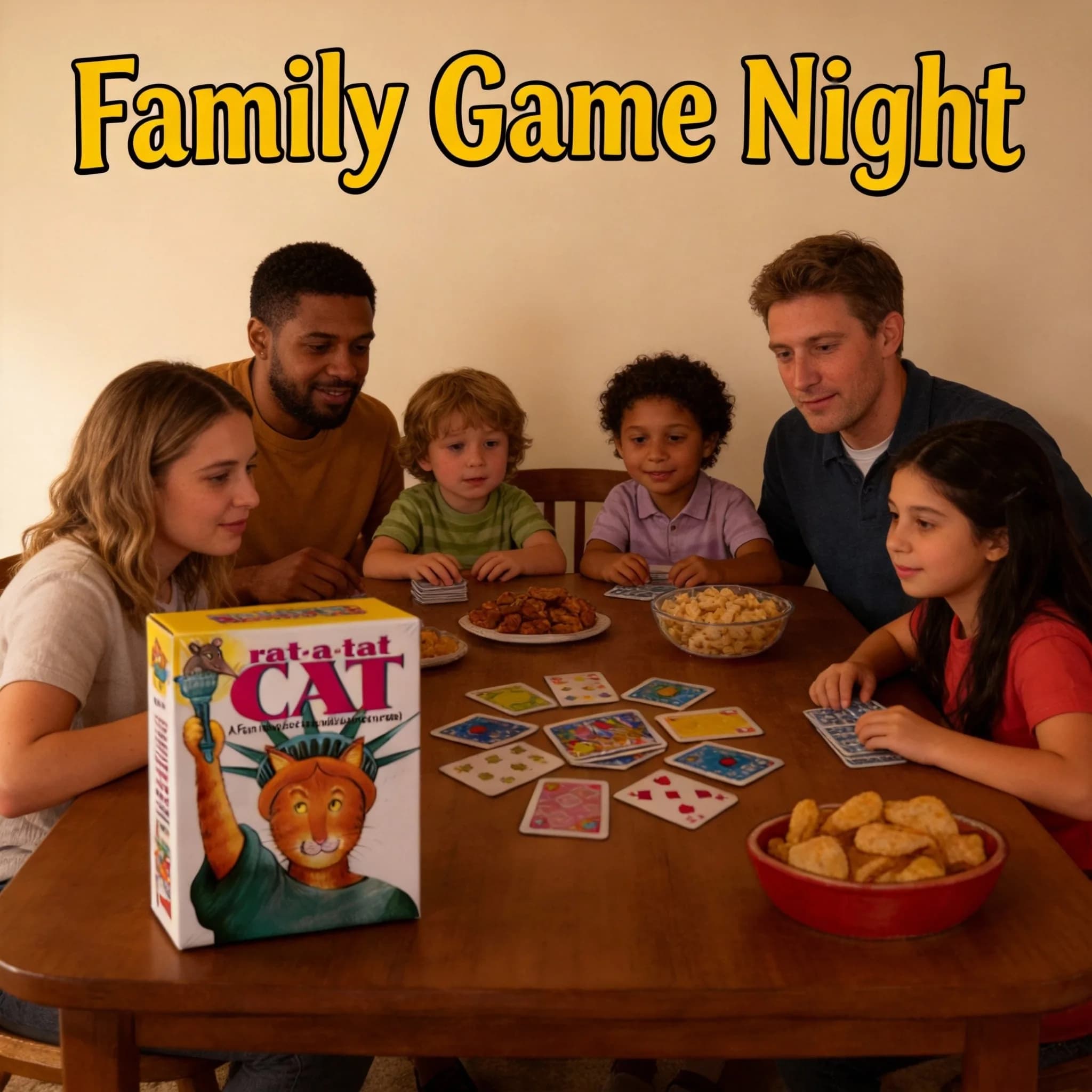 Gioco di Carte Rat-a-Tat Cat - Divertente Gioco di Memoria e Strategia per Bambini e Famiglie (Versioni in Inglese, Francese, Spagnolo)