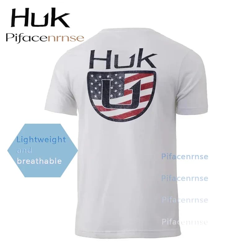 Men's Summer Fishing Short Sleeve T-Shirt Sun Protection Breathable Top Outdoor Angler Jersey Sportswear Undershirt