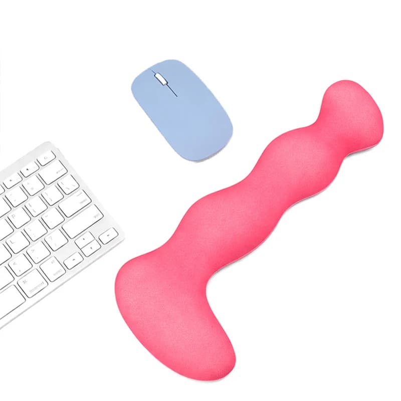 Tappetino per mouse con supporto per il polso confortevole, tappetino antiscivolo per mouse, tappetino morbido per mouse con supporto per il polso, tappetino per mouse in silicone per computer, tappetino per tastiera