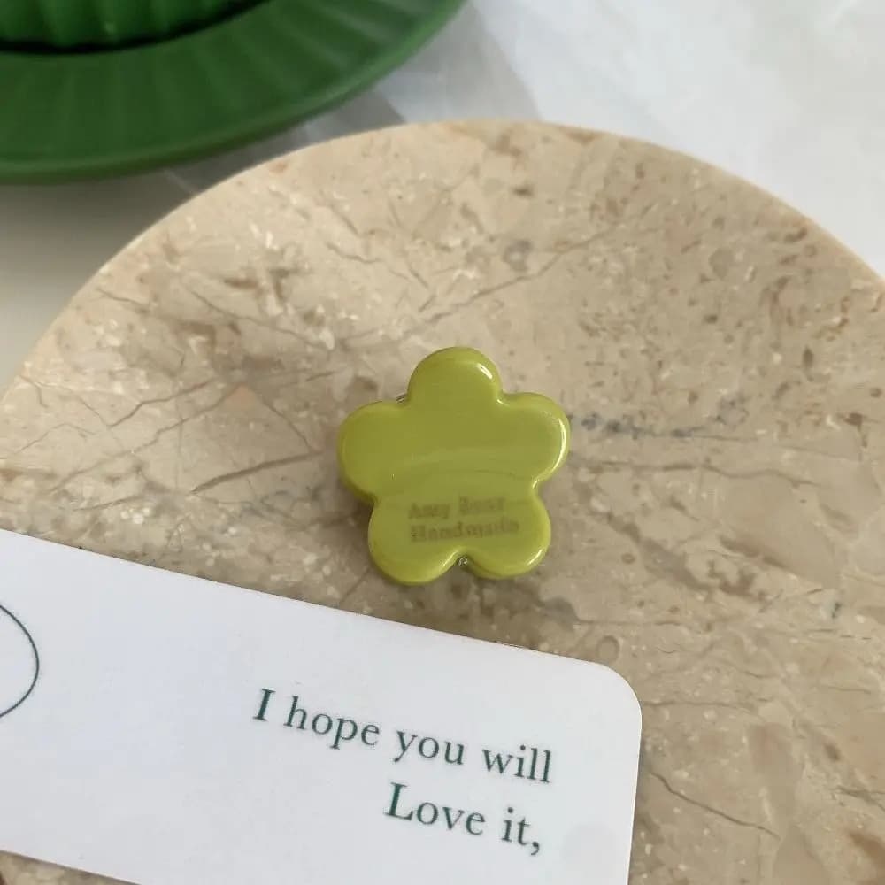 Mini heart-shaped hair clip in vinegar, flower-shaped hair accessory with acetic acid, small clamp, heart-shaped hair accessory, mini acetate hair claw.