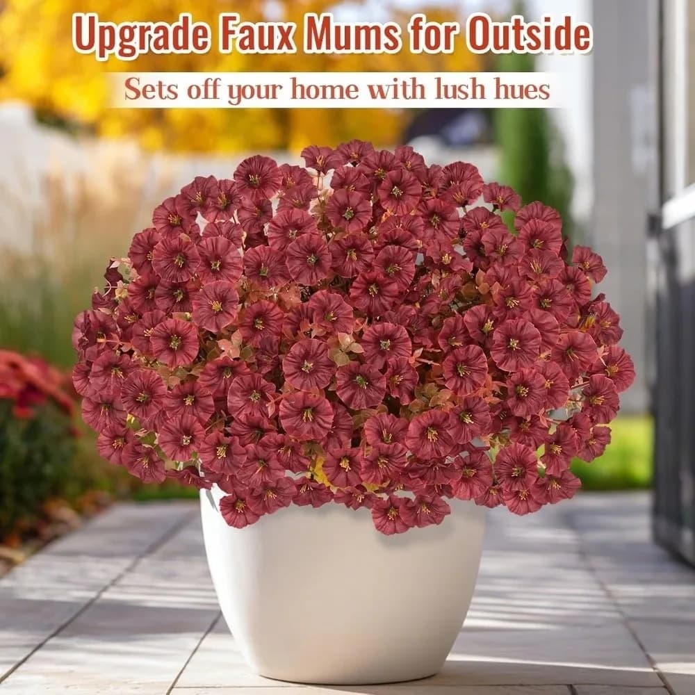 Fake Plants Artificial Pansy Flowers Fall Decor DIY Floral Simulated Violet Bouquet Soft Realistic Eucalyptus Flower Bouquet