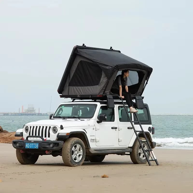 Tenda da Tetto per Auto Personalizzata con Design Ultrasottile e Apertura Laterale per 2-3 Persone, Ideale per Campeggio all'Aperto