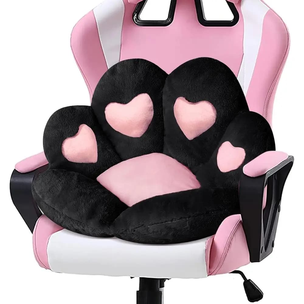 Cuscino per sedia a forma di cuore Kawaii, 31,4x27,5 pollici, comodo cuscino per divano o sedie da gaming, decorazione per la stanza, bl