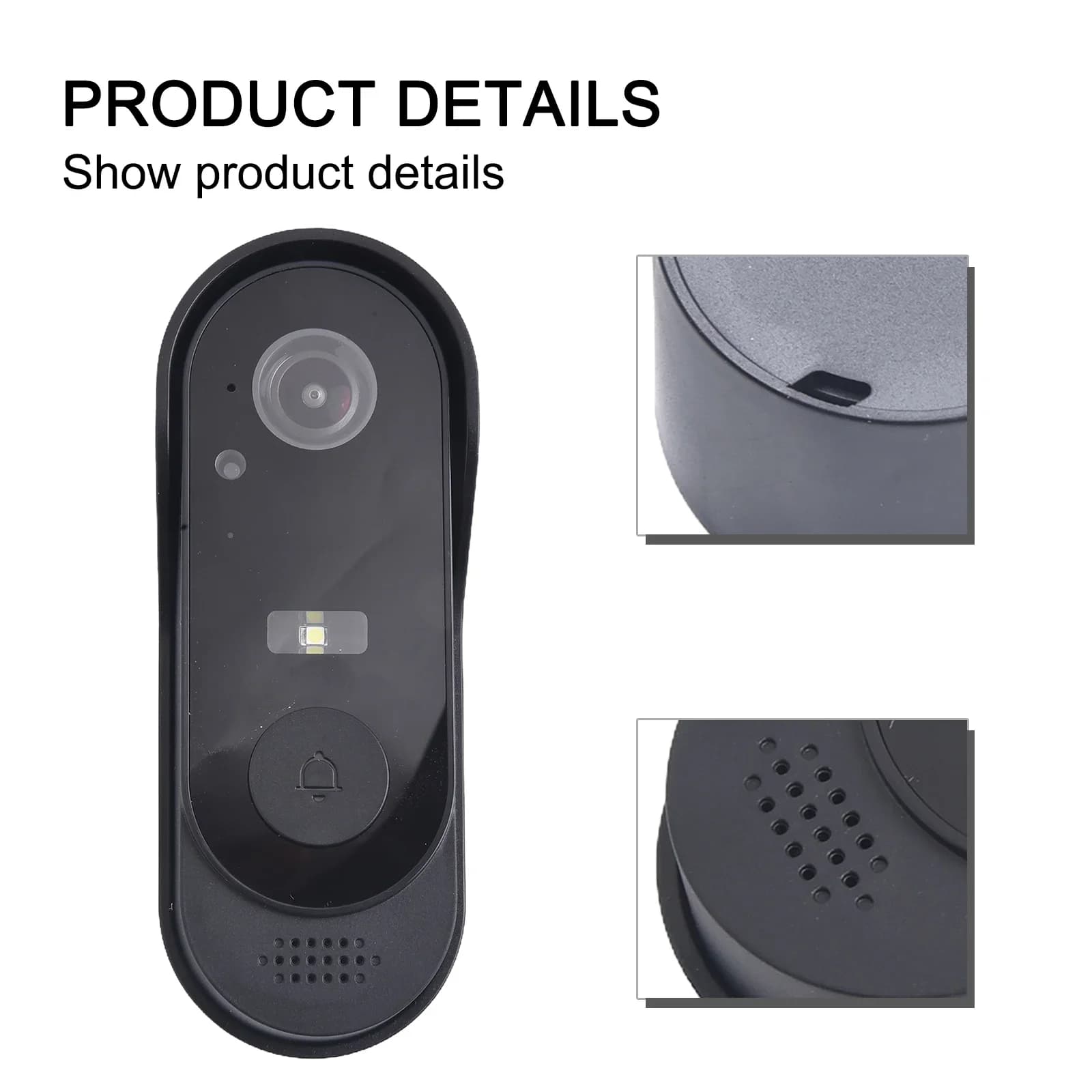 Campanello wireless intelligente Campanello per porta audio intelligente Citofono Videocitofono di sicurezza impermeabile Porta impermeabile wireless esterna