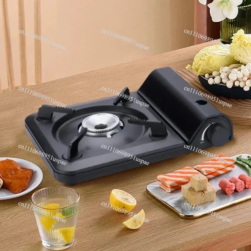 2025Portable Single Burner Camping Gas Stove Automatic Ignition Cassette Stove for Indoor Outdoor Cooking Hiking Picnic