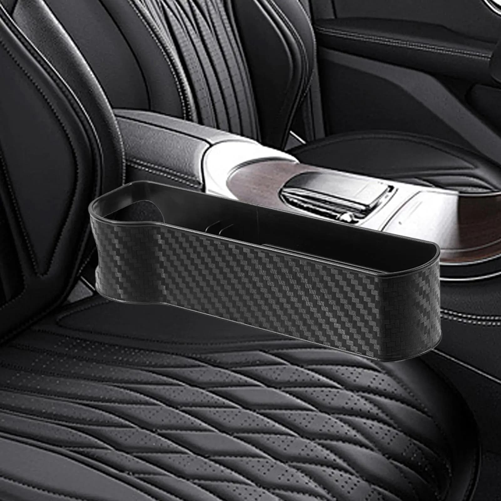 Organizzatore di fessure per seggiolino auto 2 pezzi con supporto per telefono Organizzatore di stoccaggio per seggiolino auto Blocco di fessure per prevenire l'organizzazione