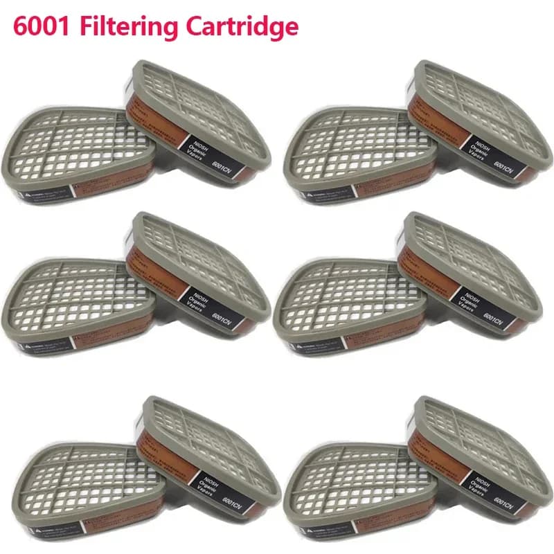 Cartuccia organica 6001 Filtro in cotone 5N11 501 Set Sostituisci per maschera antigas da 3 m 6200/6800/7502 Accessori per maschera respiratoria per verniciatura