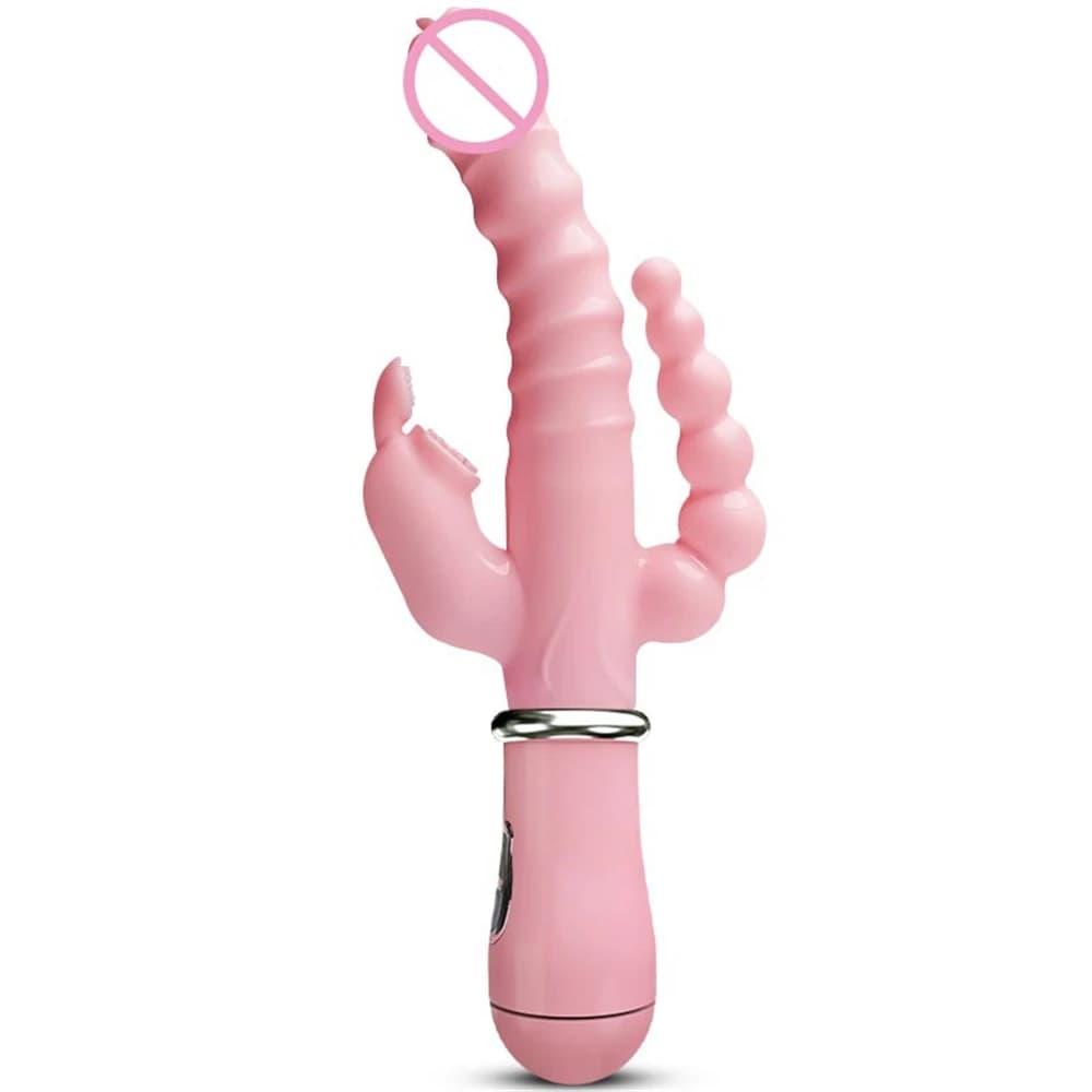 Vibratore 3 in 1 per Masturbazione Femminile e Maschile, Stimolatore Muscolare Sensibile per Uomo e Donna, Sex Toy per il Piacere Intimo
