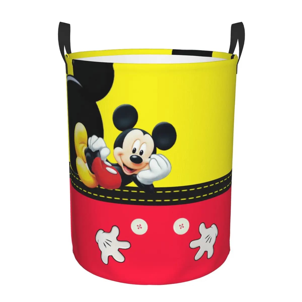 Custom Mickey Mouse Minnie cesto portabiancheria pieghevole Anime Cartoon Toy cesto portaoggetti per bambini Nursery