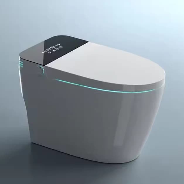 WC Elettrico Smart di Alta Gamma con Apertura Automatica, Sensore a Piede, Serbatoio Integrato e Controllo da Smartphone