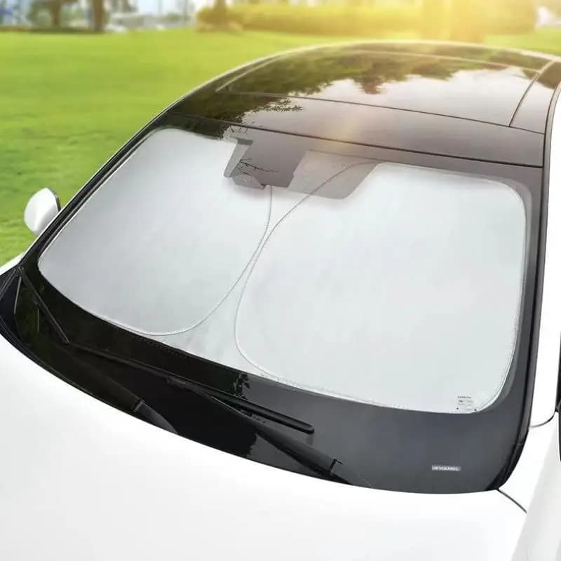 SUSU 1PCS Parasole e protezione solare termoisolante per parabrezza anteriore dell'auto, tessuto parasole per parabrezza anteriore dell'auto