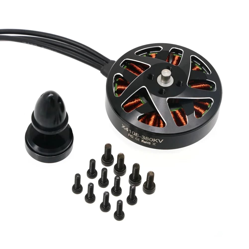 4 pcs UAngel 4108 X4108 380KV 600KV RC Brushless Motors MultiRotor Helicopter Parts Large Pair Low Motor Rc FPV Drone