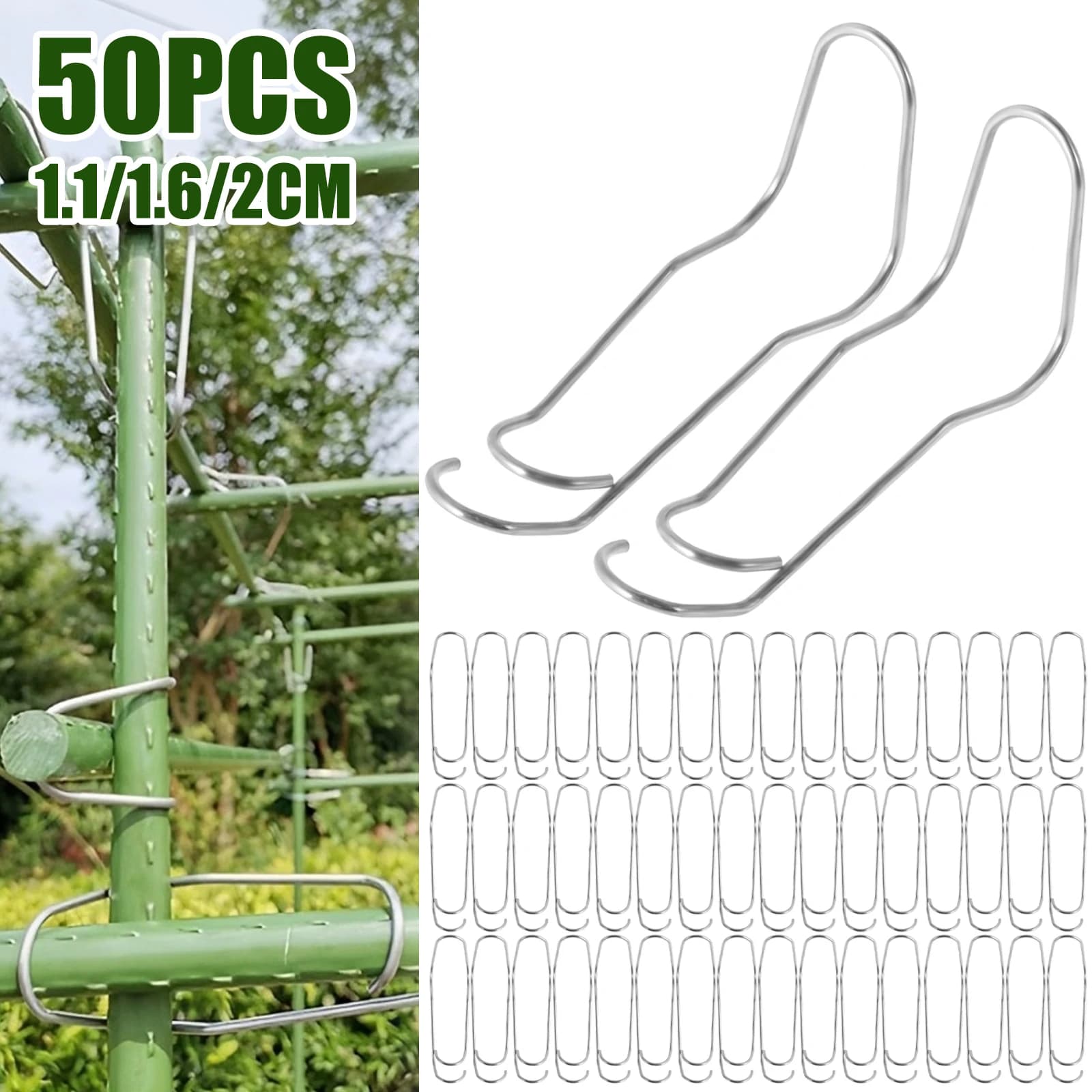 50 pcs tray for plants connection buckles support for climbing hoses fixing tool reusable fixing clamp for garden plant connector