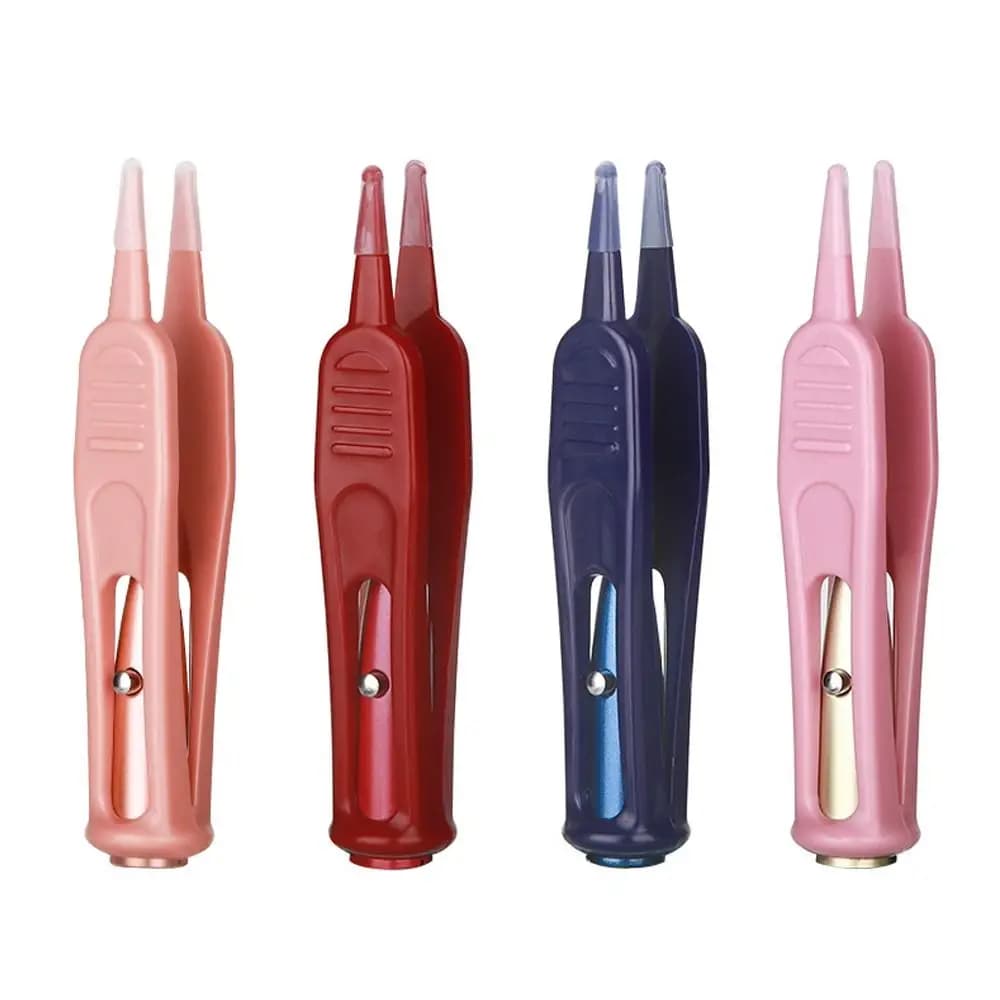 Safety clamps with LED light Baby Dig Booger Clip Newborn Clean Eyebrow Safety pins for navel Safe pliers Cleaning products