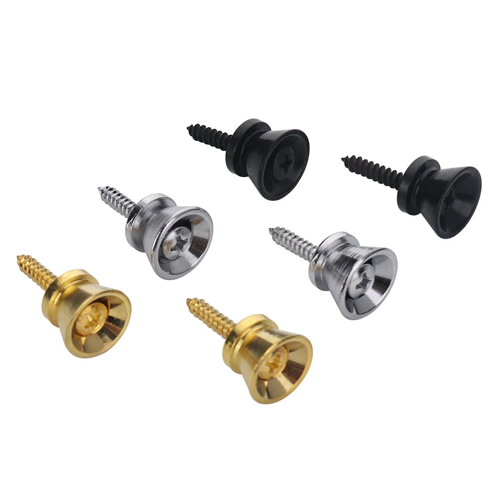 2 pezzi bottoni per tracolla per chitarra in metallo perni terminali in metallo per blocco cinghia per chitarra per chitarra elettrica classica acustica basso ukulele
