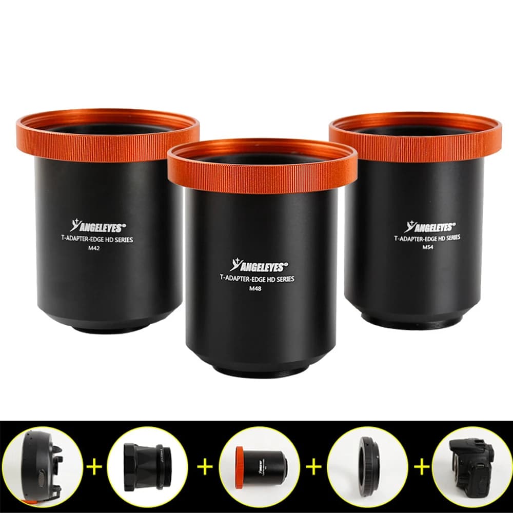Adattatore a T interamente in metallo per telescopio Celestron 9,25"/11"/14" EdgeHD Fotografia M42/M48/M54